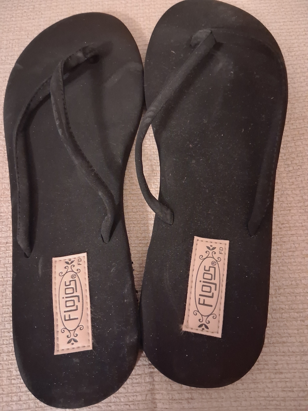New Little Scratch Size About 8 Black Women's Flip Flop Sandals Sell As It Is